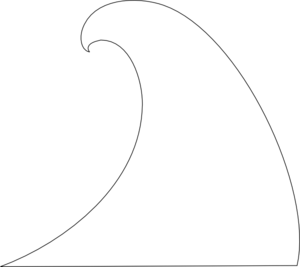 300x267 Best Photos Of Wave Outline Shape - Wave Outline Drawing
