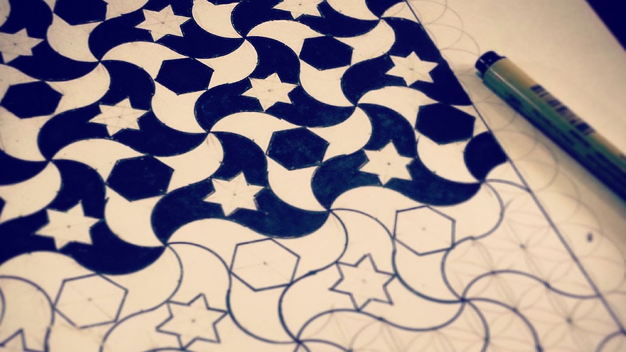 1280x720 Drawing Geometric Waves - Wave Pattern Drawing