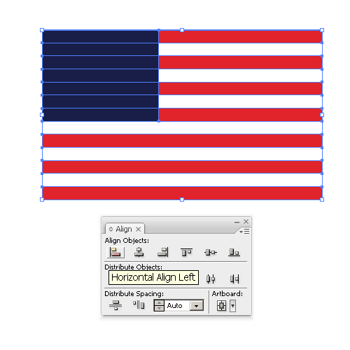 500x500 illustrator tutorial waving flag of the usa - Waving Flag Drawing