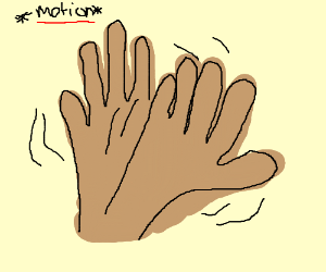 300x250 a waving hand drawing - Waving Hand Drawing