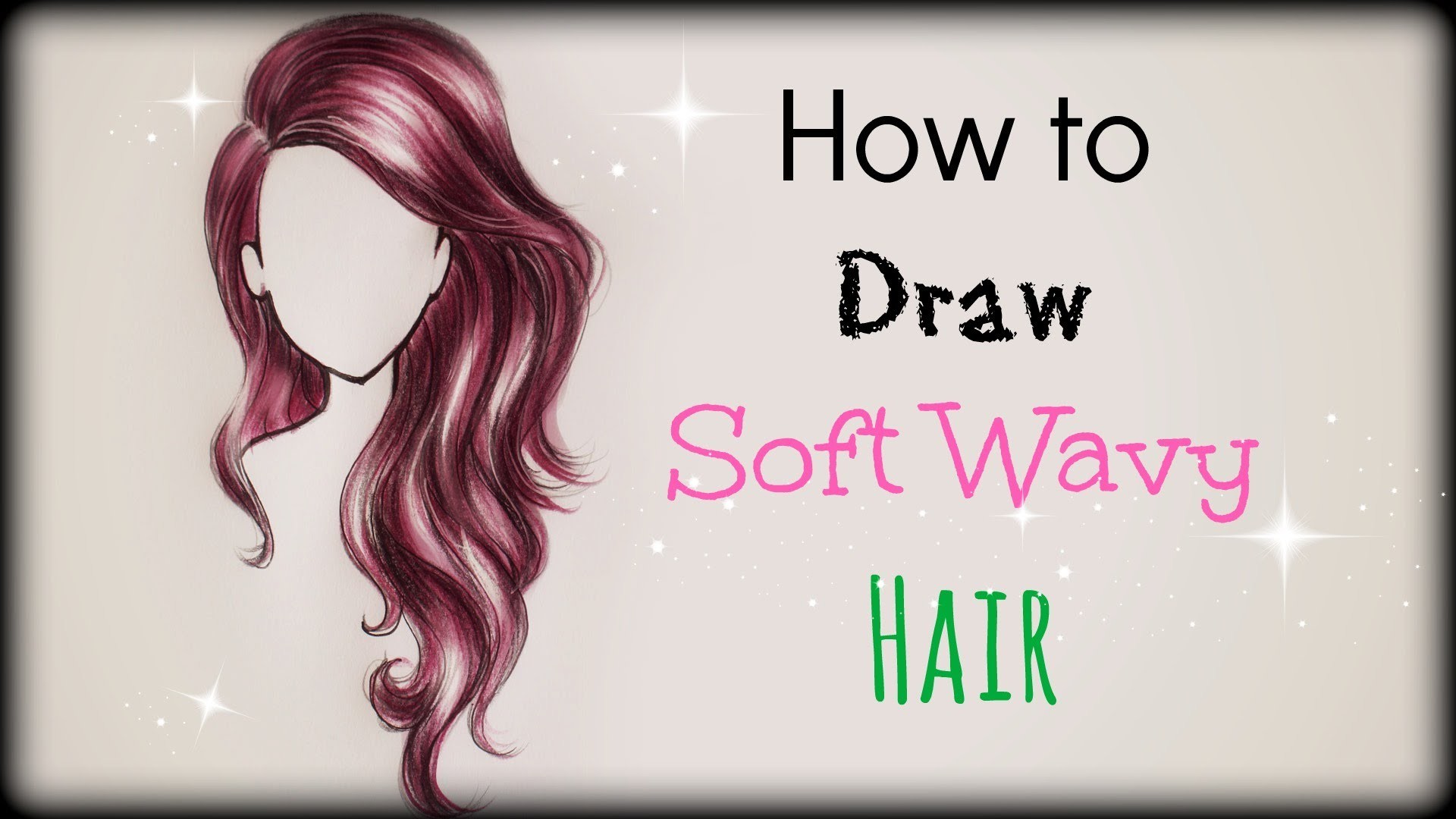 1920x1080 Drawing Tutorial How To Draw And Color Soft Wavy Hair - Wavy Hair Drawing
