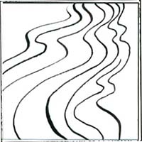 200x200 Pens And Ink Strokes - Wavy Line Drawing