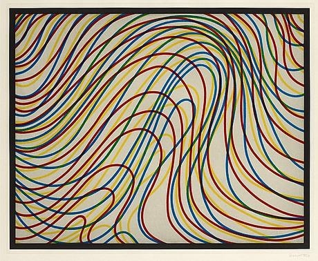 460x378 Wavy Lines With Black Border - Wavy Line Drawing