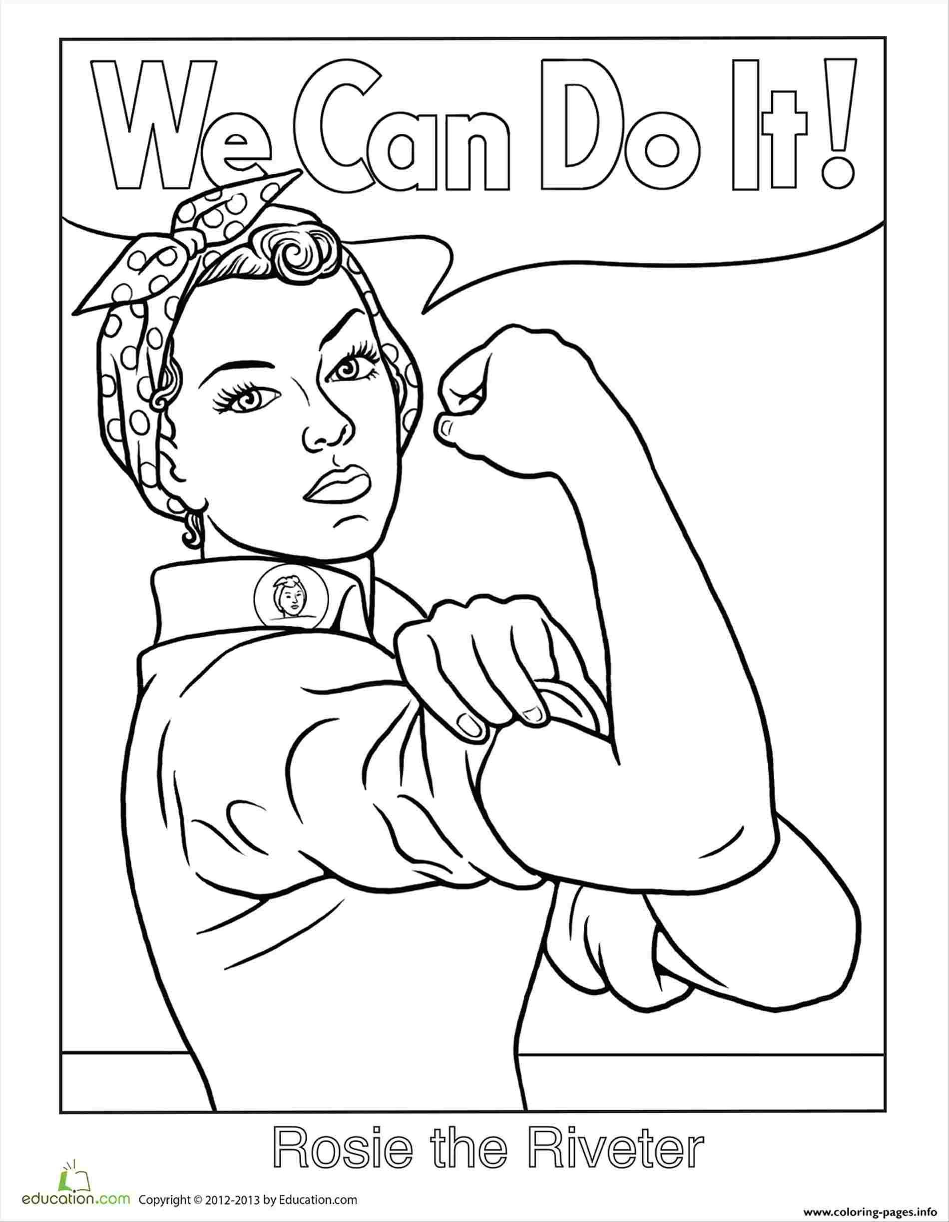 Outline Rosie The Riveter Drawing imghobo