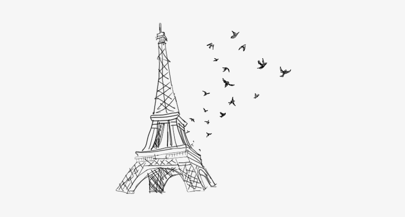 820x440 Eiffel Tower Discovered - We Heart It Drawings