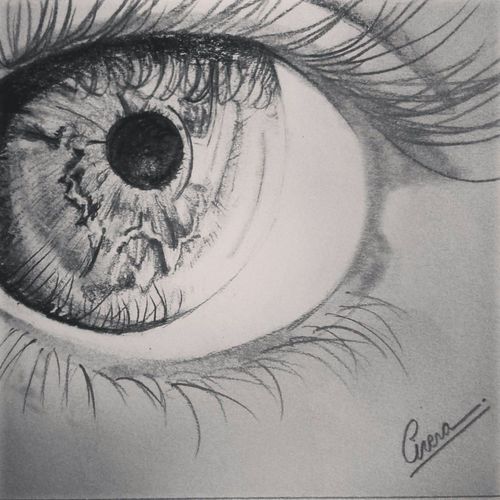 500x500 Love Draw Drawing Eye Pencil Black On We Heart It Draw Drawing - We Heart It Drawings
