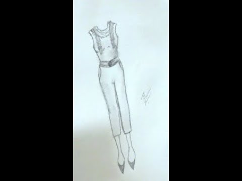 480x360 how to draw casual simple wear easy dress fashion drawing - Wear Drawing