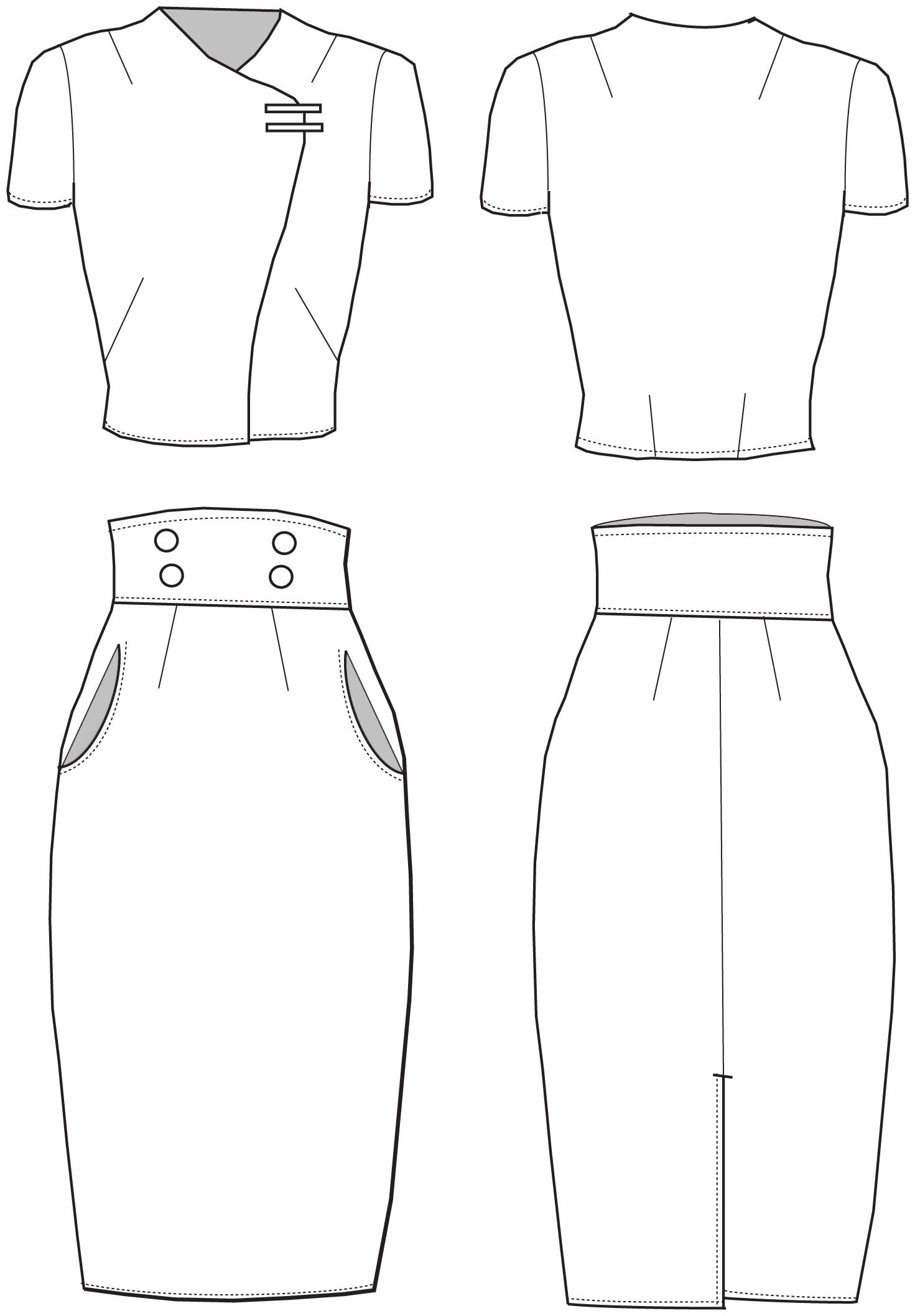 1471x2115 office wear cad - Wear Drawing