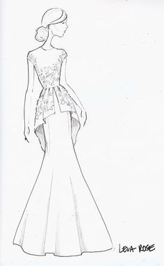 236x382 simple dress sketches designs new fashion style art dress - Wear Drawing