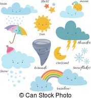 179x194 kids weather drawing vector template design illustration - Weather Drawing For Kids