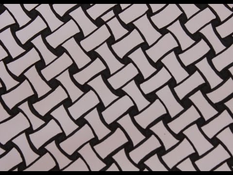 480x360 how to draw zentangle patterns - Weaving Drawing