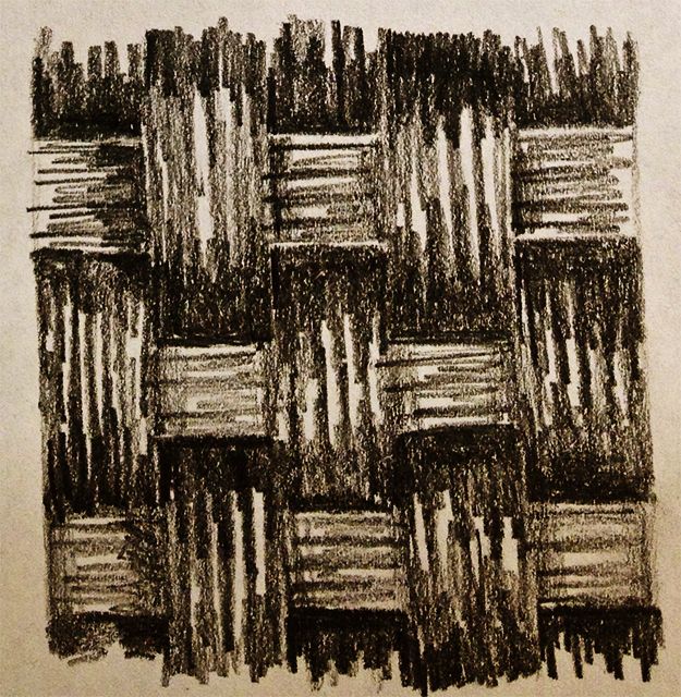 625x640 shadow drawing of the weaving texture texture drawings, shadow - Weaving Drawing