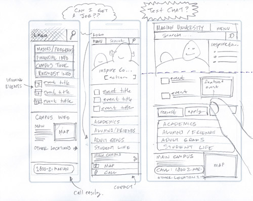 500x398 how to sketch a new mobile web smashing magazine - Web Design Drawing