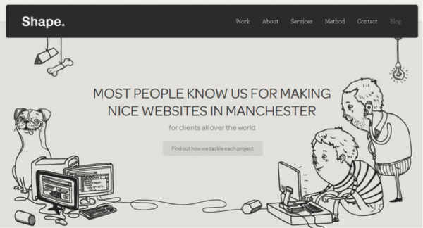 600x324 cartoon themed website designs how to be out of the ordinary - Web Design Drawing