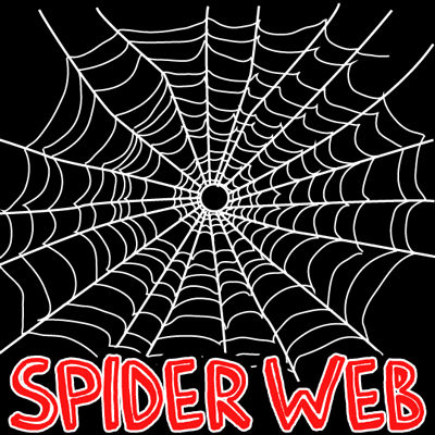 400x400 How To Draw Spider Webs With Easy Step - Web Drawing