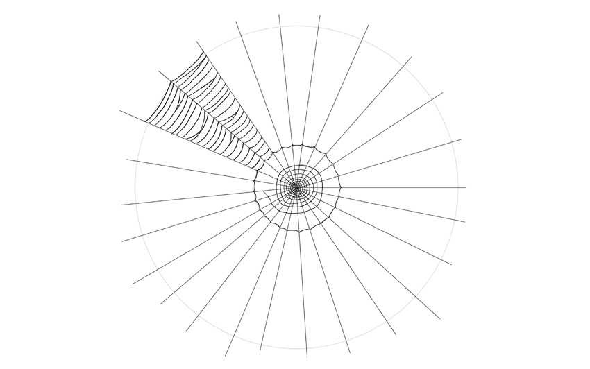 850x532 How To Draw A Spider Web Step - Web Drawing