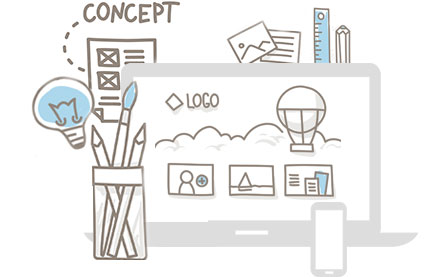 441x277 website design - Website Design Drawing