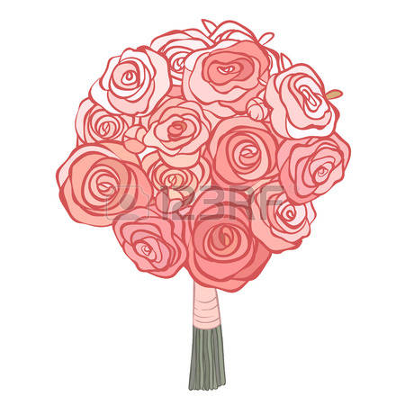 450x450 wedding bouquet clipart great free clipart, silhouette, coloring - Wedding Bouquet Drawing