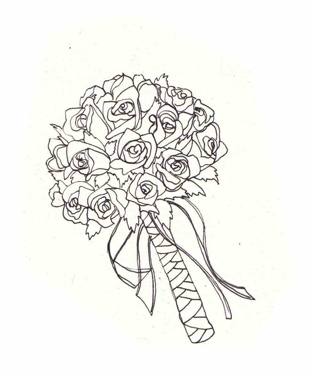 Wedding Bouquet Drawing At Explore Collection Of