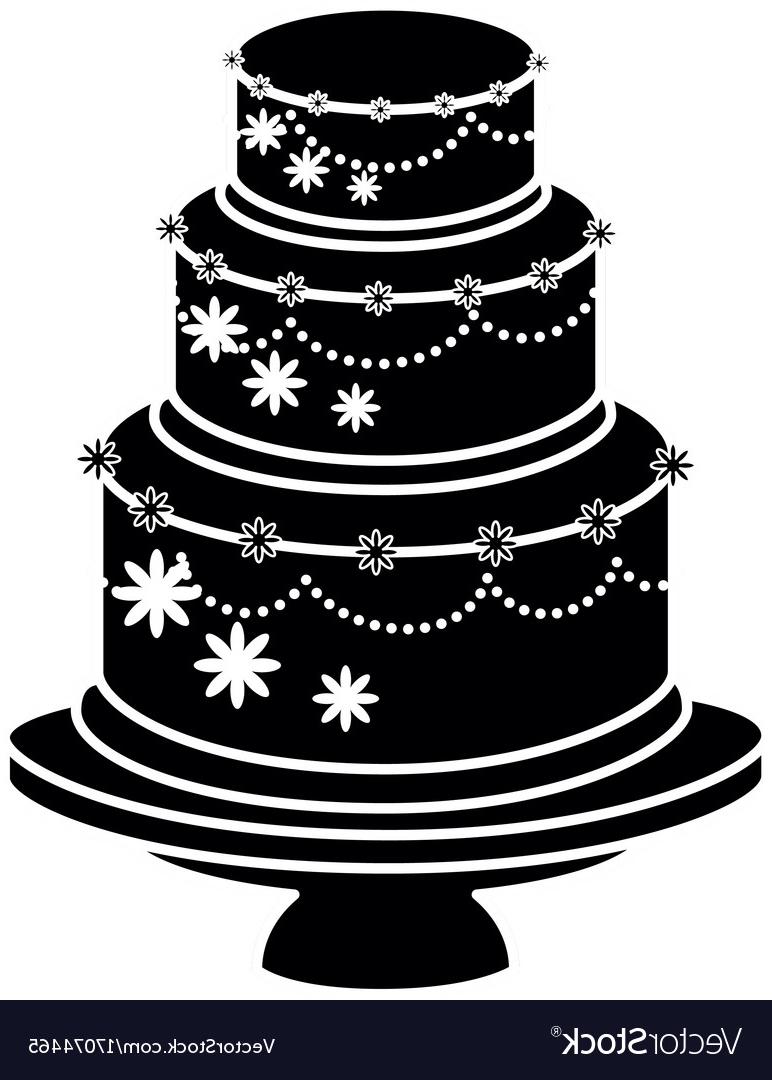 772x1080 best wedding cake icon vector drawing - Wedding Cake Black And White Drawing