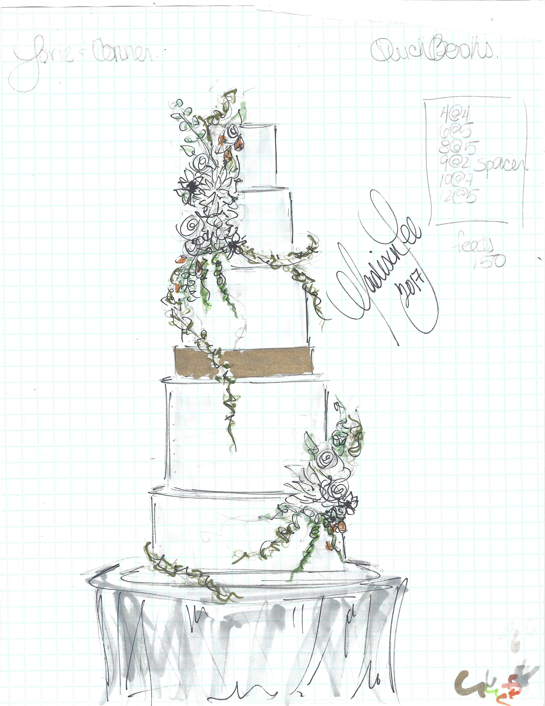 1800x2332 the bakers elevating cakes to an art form - Wedding Cake Black And White Drawing