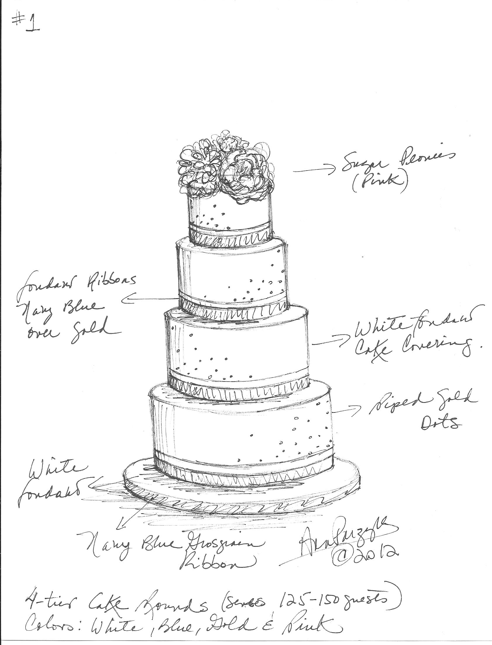 1682x2208 this is cooler than cool! my friend parzych's custom wedding - Wedding Cake Black And White Drawing