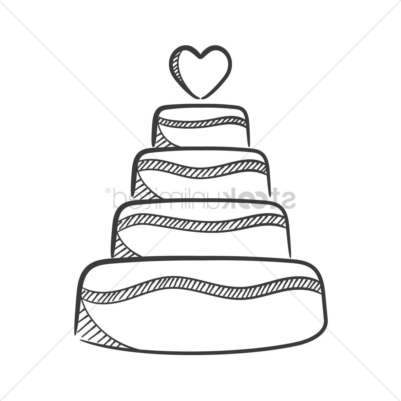 1300x1300 top black and white wedding cakes vector drawing free vector art - Wedding Cake Black And White Drawing