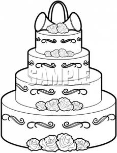 230x300 wedding cake clipart drawing - Wedding Cake Drawing