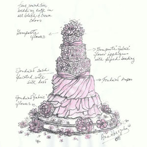 300x300 wedding cake sketch for natalie portman - Wedding Cake Drawing