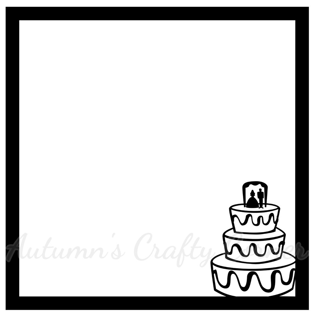1024x1024 Wedding Cake - Wedding Cake Line Drawing