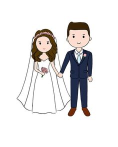 Wedding Cartoon Drawing
