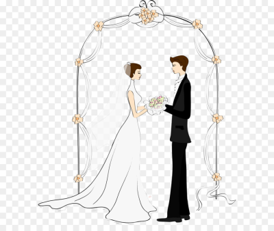 Wedding Cartoon Drawing at PaintingValley.com | Explore collection of ...