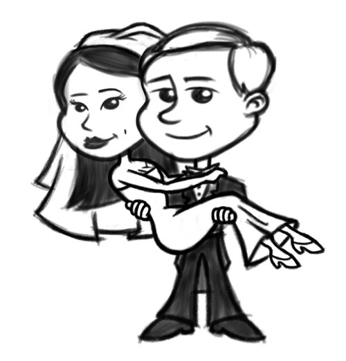 500x522 Bride And Groom Coloring Pages Fresh Wedding Cartoon Drawing - Wedding Cartoon Drawing