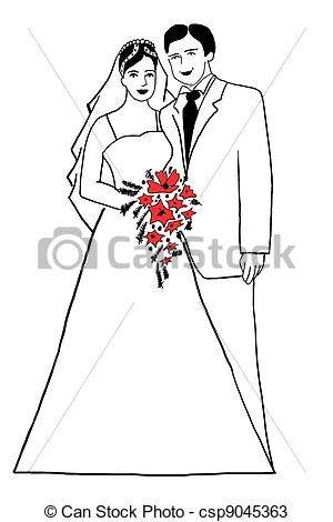300x470 getting married couple - Wedding Couple Drawing