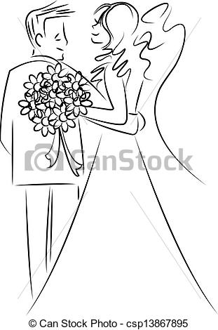 311x470 huge collection of 'marriage couple drawing' download more than - Wedding Couple Drawing