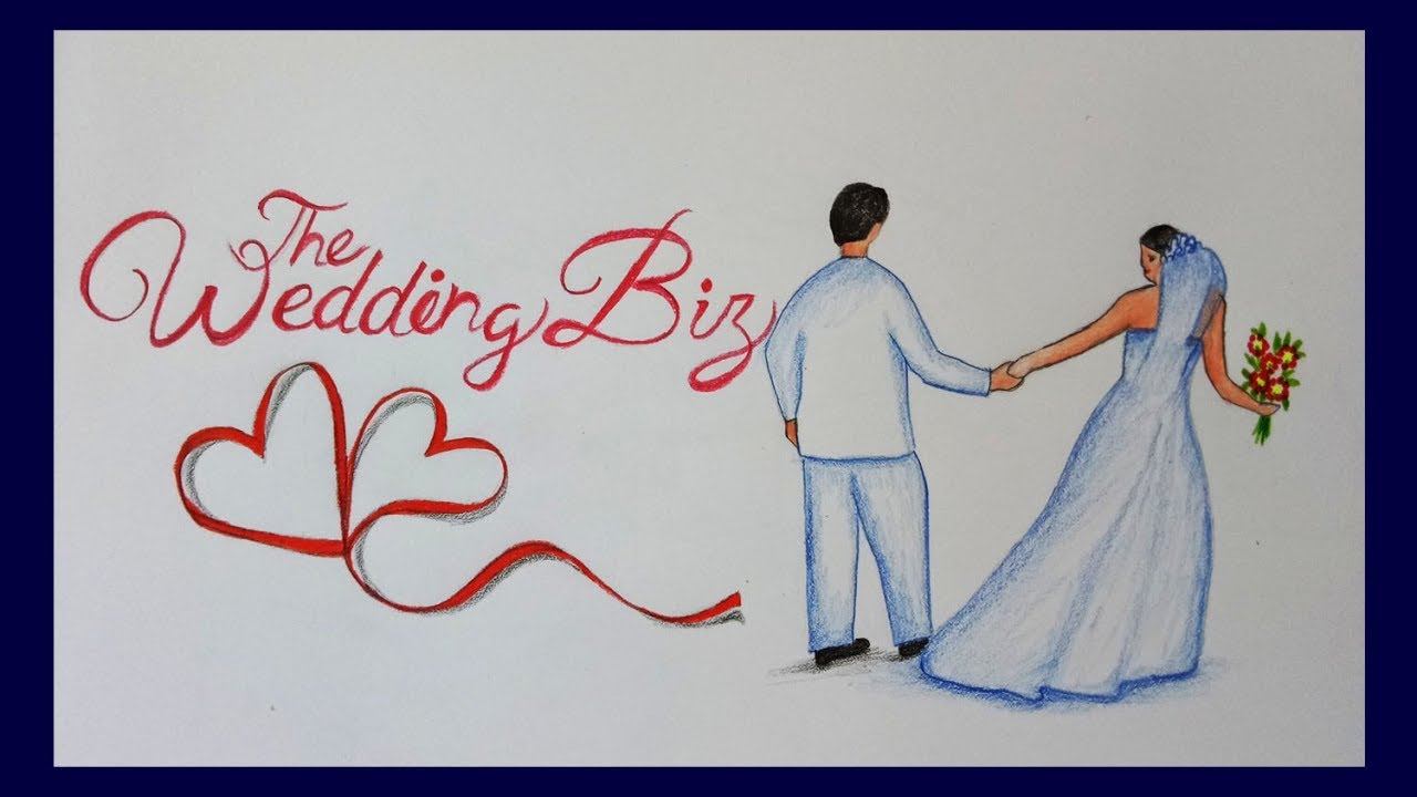 1280x720 How To Draw Wedding Scenery Step - Wedding Drawing