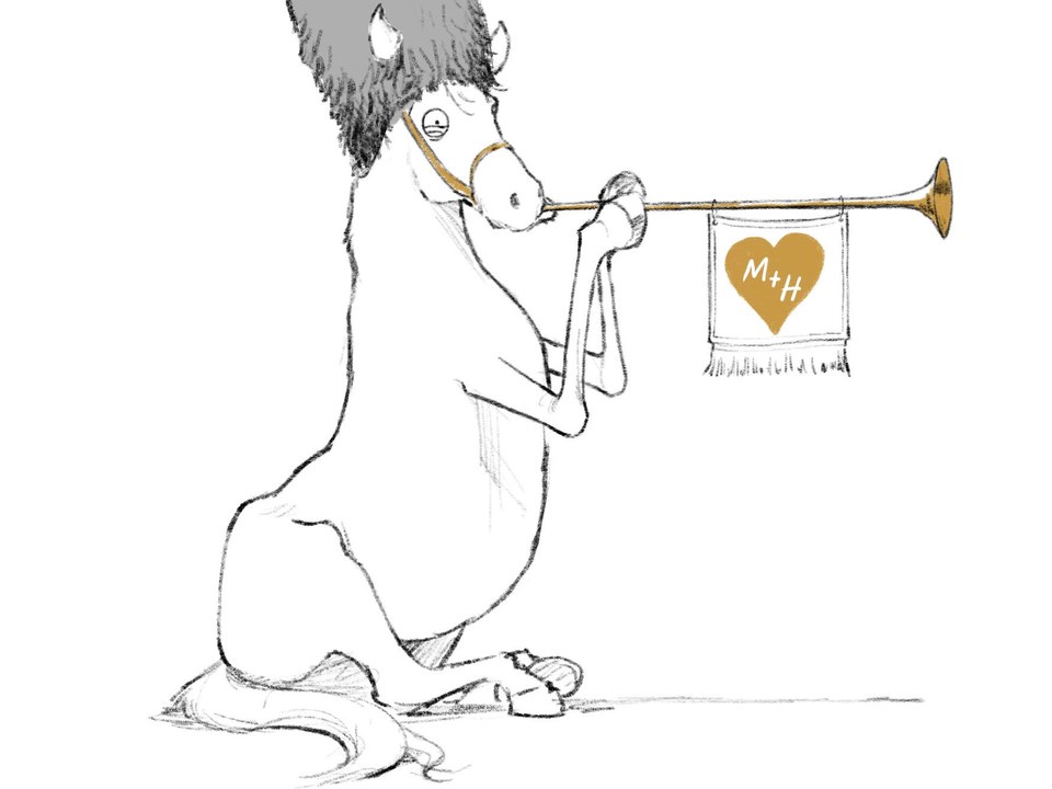 960x720 a cartoonist captures prince harry and meghan markle's very royal - Wedding Drawing