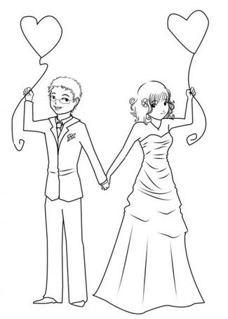 325x454 Wedding Drawing - Wedding Drawing Images