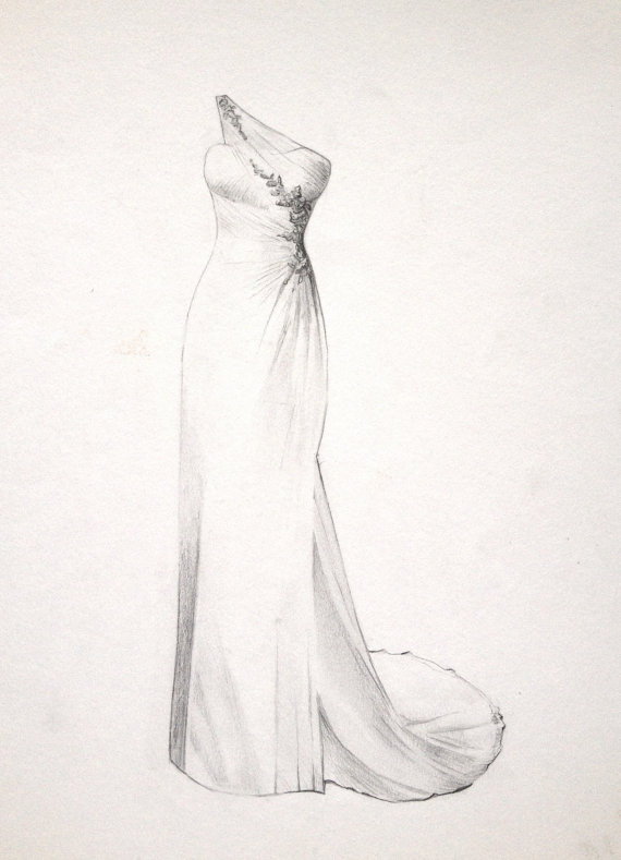 570x789 Drawn Wedding Drawing - Wedding Drawing Pictures