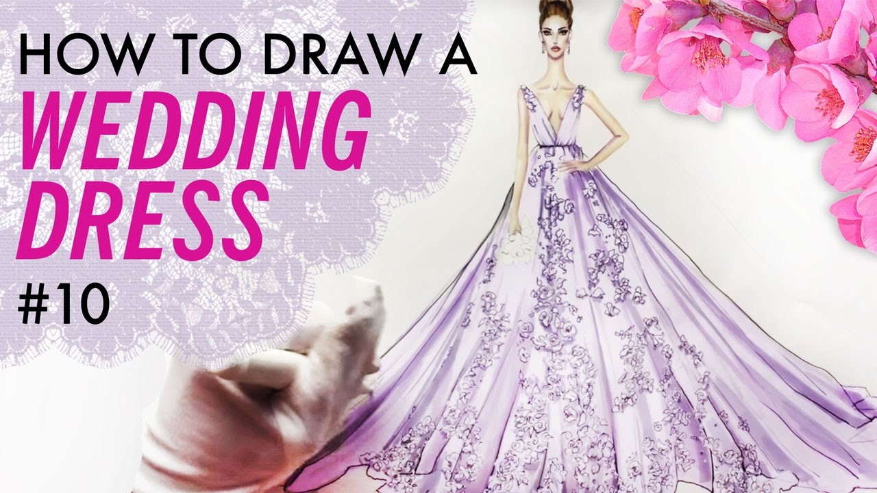 1280x720 how to draw a wedding dress - Wedding Dress Drawing