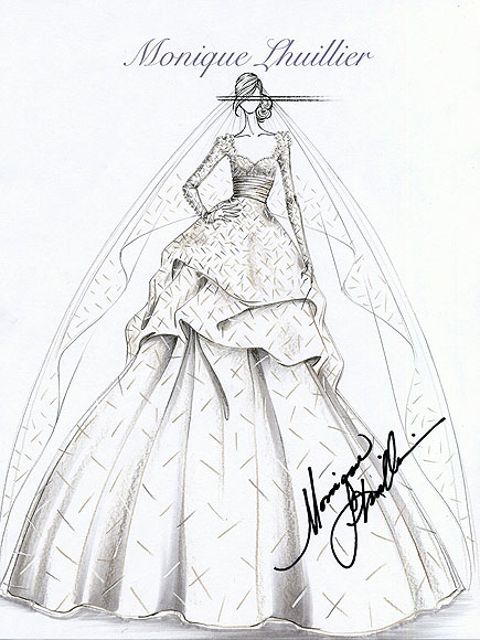 435x580 kate middleton's wedding gown designer ideas - Wedding Dress Drawing Designs