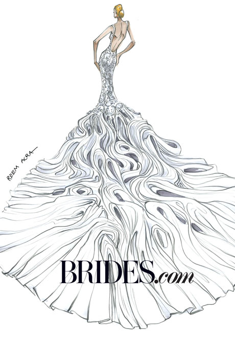 460x680 top designers are already submitting their kim k wedding dress - Wedding Dress Drawing Designs