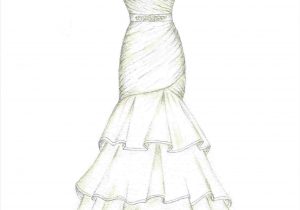 300x210 custom pencil drawing designer dress wedding dress sketch - Wedding Dress Drawing Designs