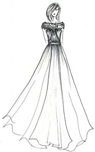 Wedding Gown Drawing at PaintingValley.com | Explore collection of ...