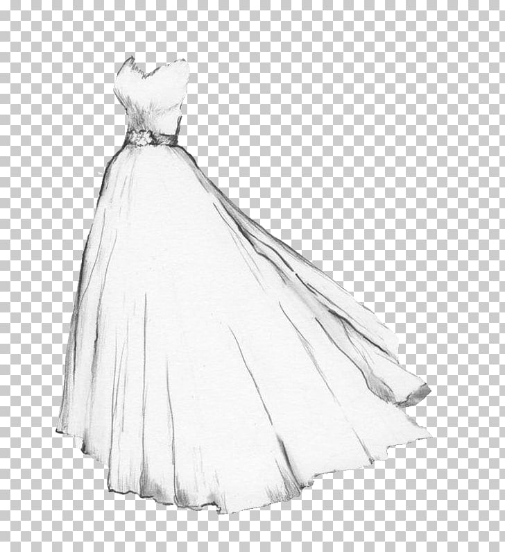 Wedding Gown Drawing at PaintingValley.com | Explore collection of ...