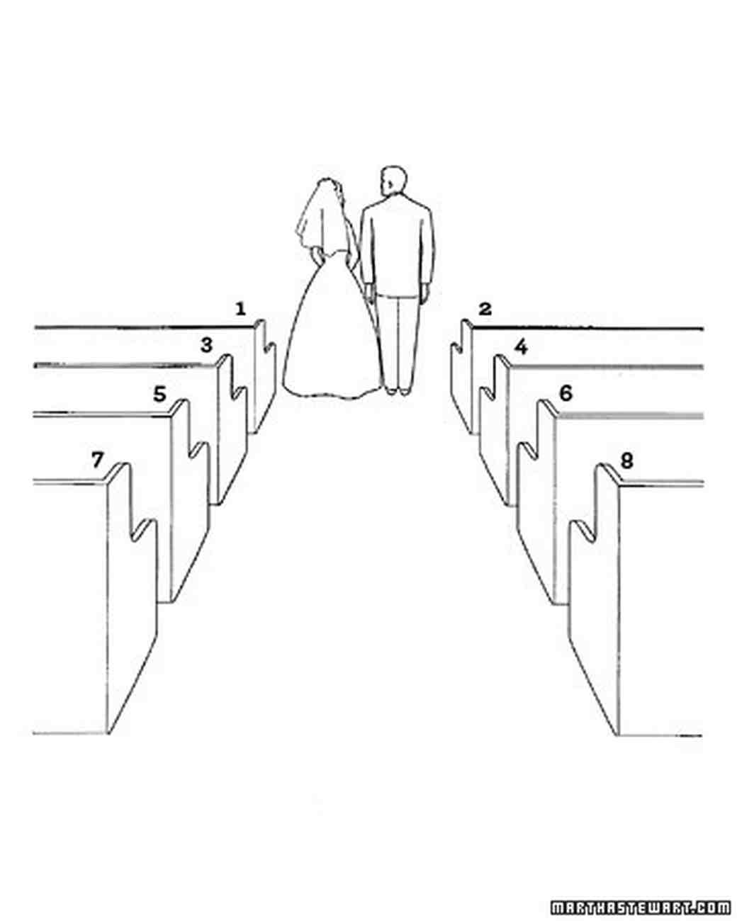1040x1300 diagram your big day christian wedding ceremony basics martha - Wedding Line Drawing
