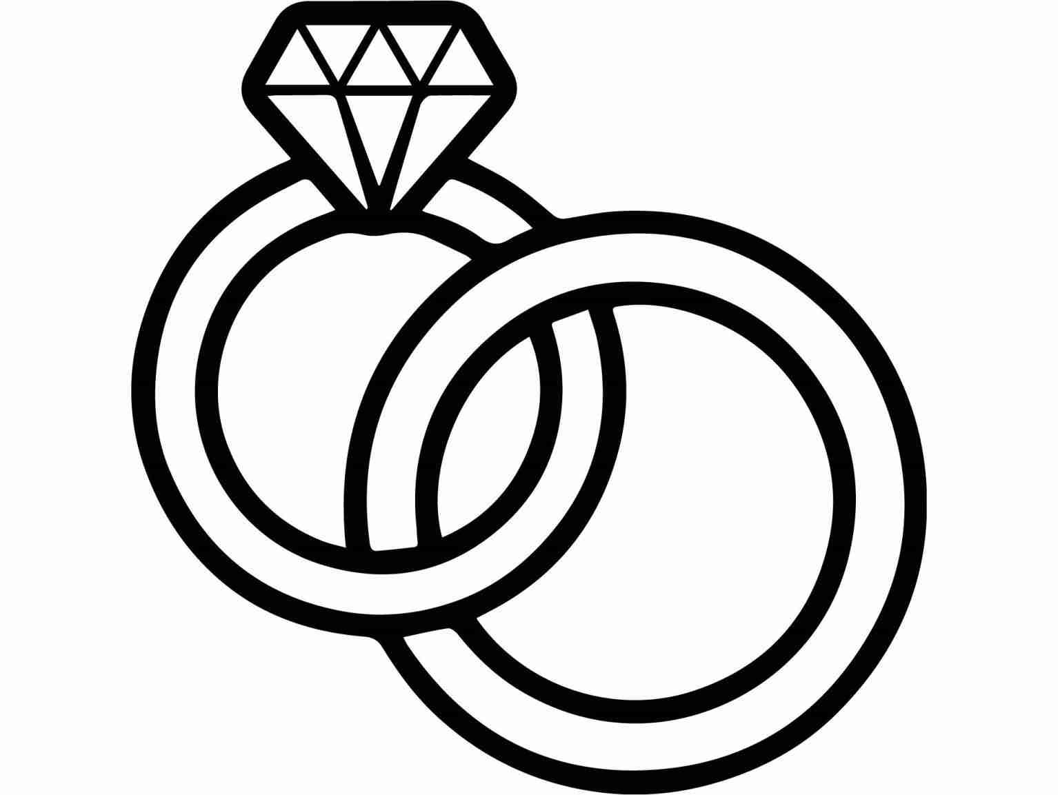 How To Draw A Wedding Ring Easy