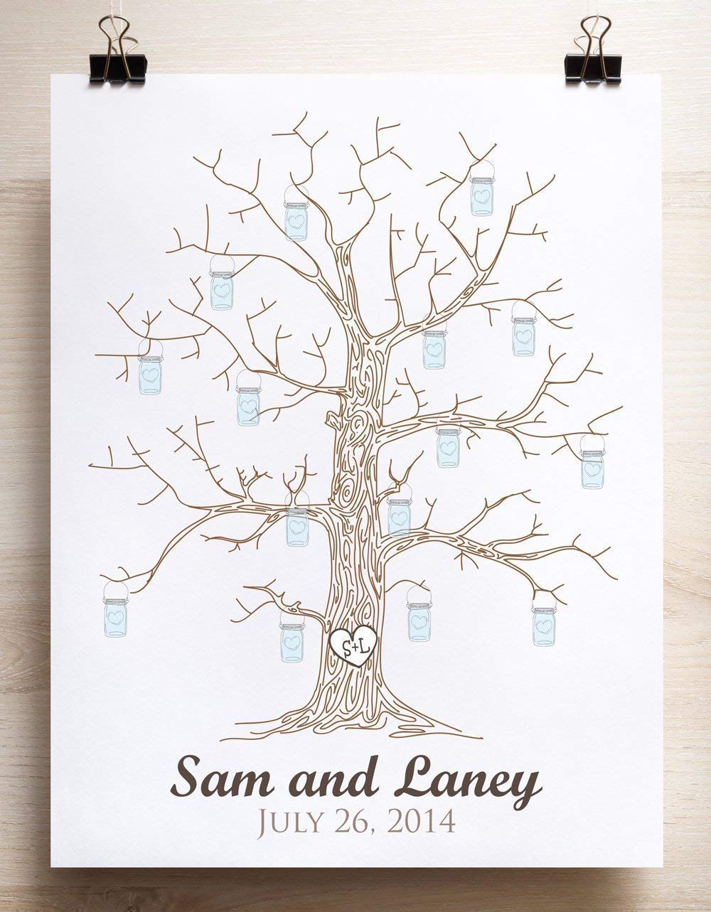 1000x1283 Guest Book Alternative Wedding Tree For Thumbprints - Wedding Tree Drawing