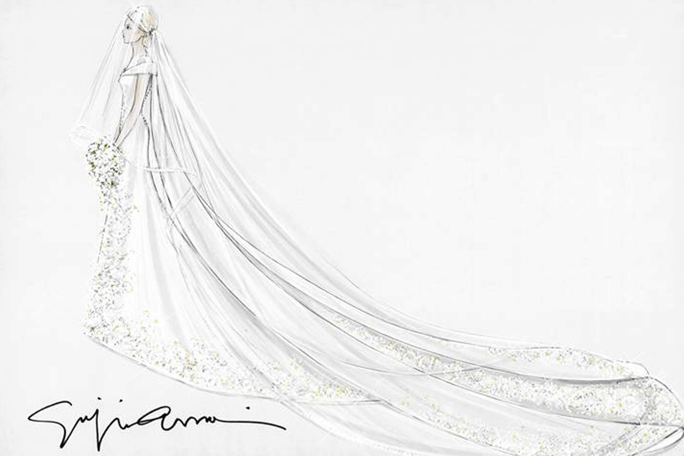 977x652 Then To Now The Evolution Of The Wedding Gown - Wedding Veil Drawing