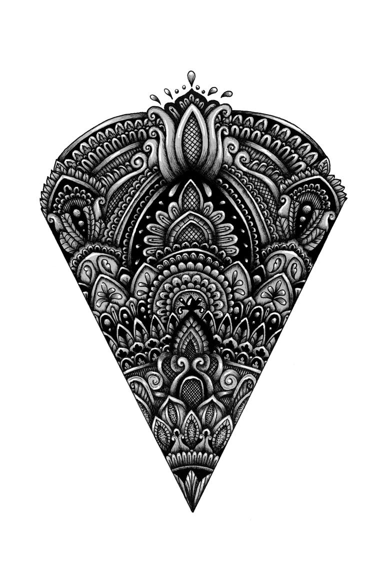 770x1155 shaded mandala wedge drawing - Wedge Drawing